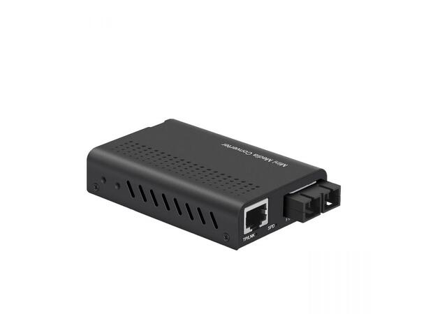 Mini SC/RJ45 1G media converter 850nm MM Unmanaged, Gigabit Ethernet