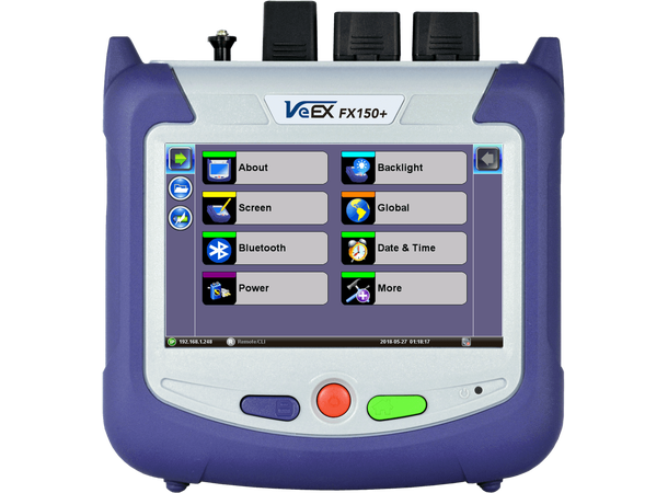 VeEX FX150+ OTDR QUAD SM/MM 27-38dB Wifi, Bluetooth, V-Scout, SC/PC, SC/APC