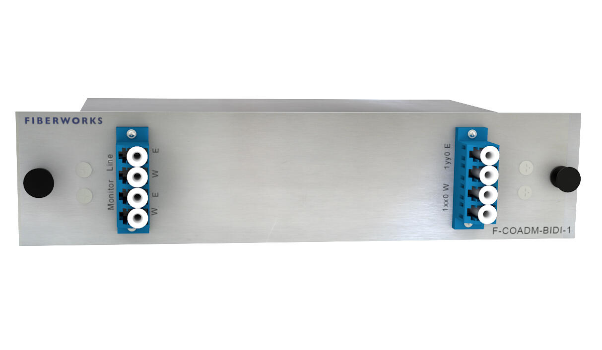 F-COADM-BIDI-1-xxyy Fiberworks AS  Fiberworks 1 ch. single fiber CWDM OADM East+west, LC,  w/mon.ports