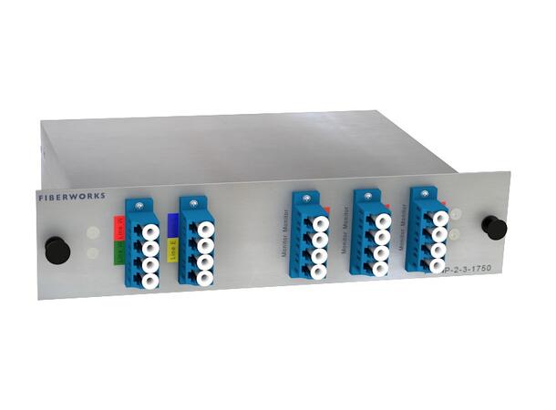 Fiberworks Network Tap, 3 x 17%, 2 taps SM 9/125, IL 3.6 dB, LC/UPC connectors 