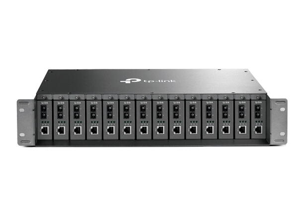 14-Slot Rackmount Chassis, 19" for TP-LINK media converters 