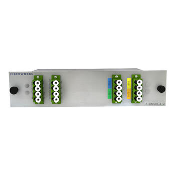 F-CMUX-4+2-4761-MLA Fiberworks AS  Fiberworks 4+2 ch. CWDM CATV Mux+Demux 4 CWDM ch + 1310 &amp; 1550 nm WB, Mon.ports