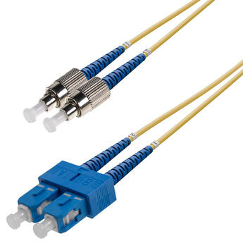 P-SM9-D3Y-SCU-FCU-xx Fiberworks AS  Snor SM DPX SC/UPC-FC/UPC xx m 9/OS2 G.657.A2 2x ø2mm Gul