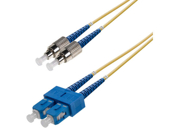 Snor SM DPX SC/UPC-FC/UPC xx m 9/OS2 G.657.A2 2x ø2mm Gul 