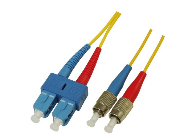 Snor SM DPX SC/UPC-FC/UPC xx m 9/OS2 G.657.A2 2x ø2mm Gul 