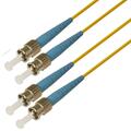 Snor SM DPX ST/UPC-ST/UPC 3 m 9/OS2 G.657.A2 2x &#248;2mm Gul