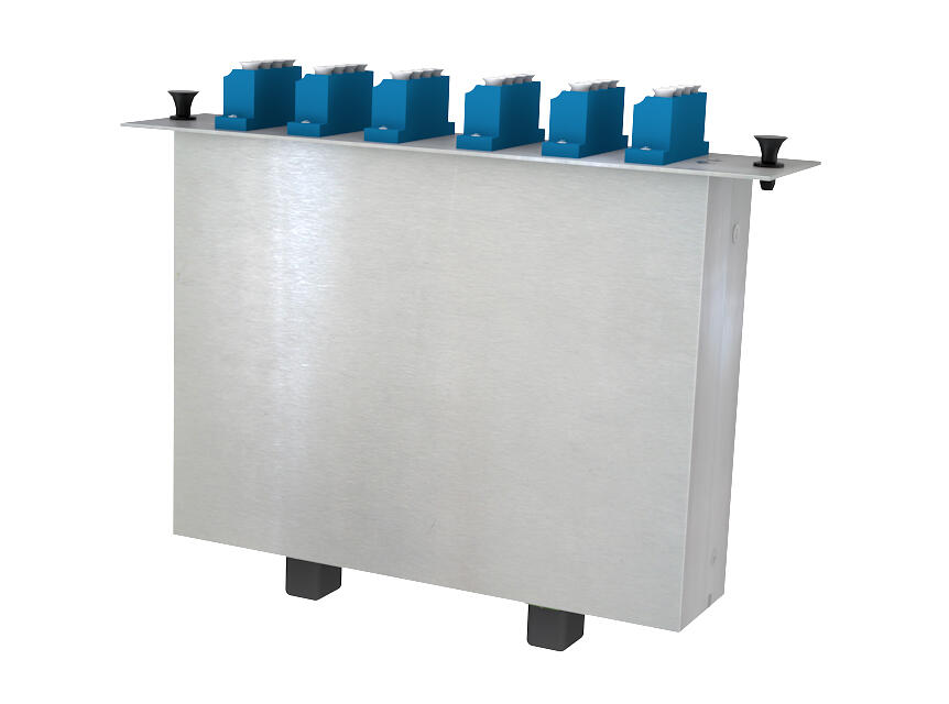 F-MPO24-2-SM-MPA-LCU Fiberworks AS  24-fiber MPO mounted fanout, rear access MPO12(f) to LC/UPC connectors. SM 9/125.