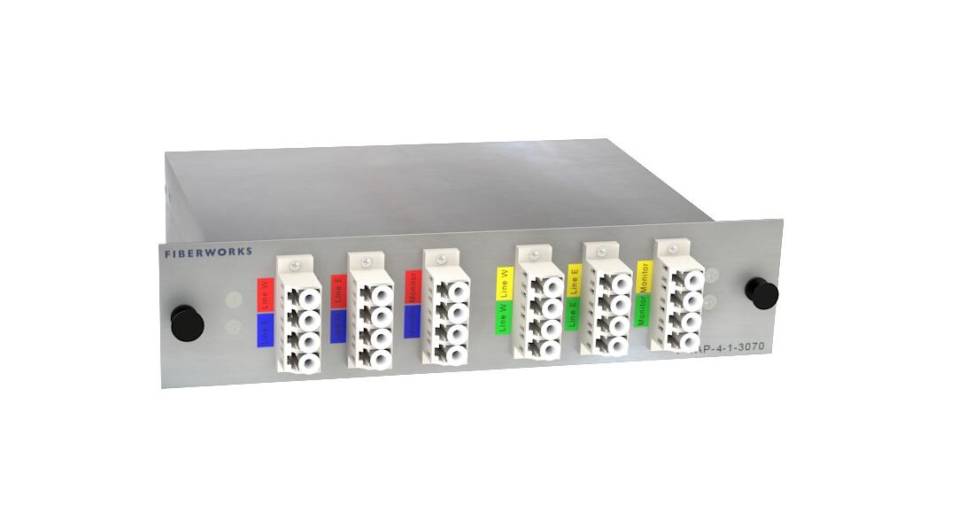 F-TAP-4-1-3070-M5-LP Fiberworks AS  Fiberworks Network Tap, 30% mon., 4 taps MM 50/125, IL 2.0dB, LC/PC connectors