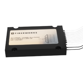 F-CMUX-8+1-4761-O9 Fiberworks AS  Fiberworks outdoor 8+1 CWDM Mux+Demux for splice trays, 900&#181;m pigtails