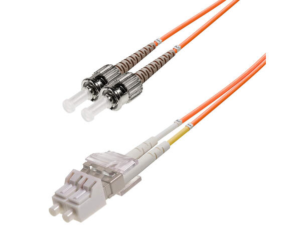 Snor MM DPX SC/PC-ST/PC xx m 62,5/OM1 2x ø2mm Oransje 