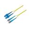 P-SM9-D3Y-STU-SCU-xx Fiberworks AS  Snor SM DPX ST/UPC-SC/UPC xx m 9/OS2 G.657.A2 2x ø2mm Gul