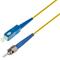P-SM9-D3Y-STU-SCU-xx Fiberworks AS  Snor SM DPX ST/UPC-SC/UPC xx m 9/OS2 G.657.A2 2x ø2mm Gul
