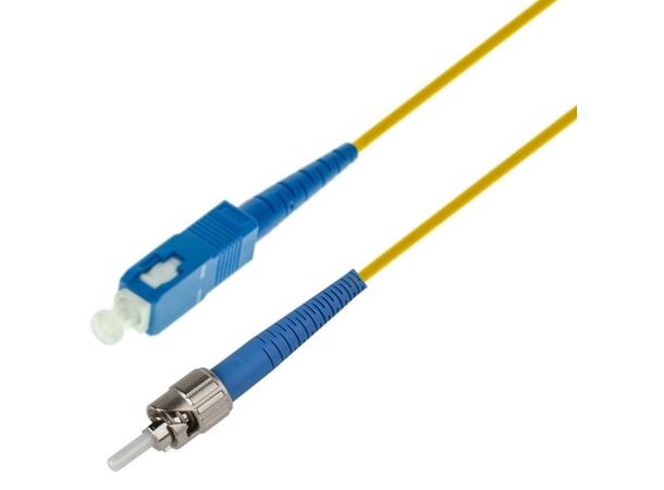 Snor SM DPX ST/UPC-SC/UPC xx m 9/OS2 G.657.A2 2x ø2mm Gul 