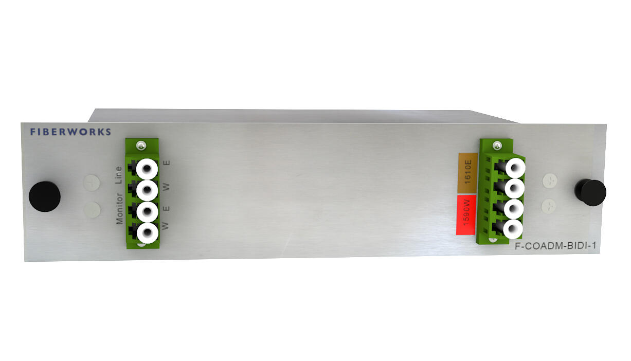 F-COADM-BIDI-1A-xxyy Fiberworks AS  Fiberworks 1 ch. BiDi CATV CWDM OADM East+west, LC/APC,  w/mon.ports