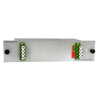 F-COADM-BIDI-1A-xxyy Fiberworks AS  Fiberworks 1 ch. BiDi CATV CWDM OADM East+west, LC/APC,  w/mon.ports