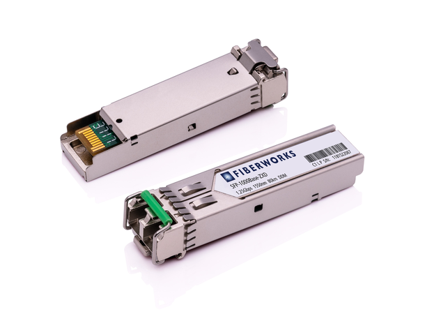 SFP, 1.25 Gbps GigE, DDM, 80km 1550nm, 24dB, SM/MM