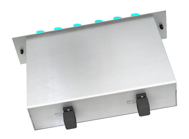 24-port MPO mounted fan-out, rear access 2x MPO12(f) to 12x LC/PC, 50/125µm OM3 
