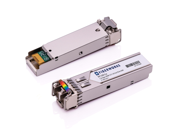 SFP, 1.25 Gbps GigE, DDM, 50km CWDM 1271nm-1611nm, 19dB, SM/MM 