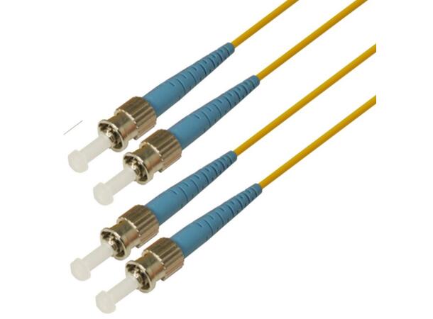 Snor SM DPX ST/UPC-ST/UPC xx m 9/OS2 G.657.A2 2x ø2mm Gul 