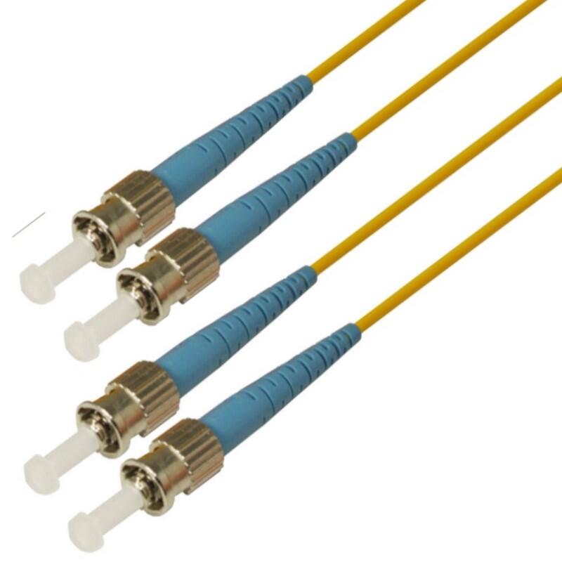 P-SM9-D3Y-STU-STU-xx Fiberworks AS  Snor SM DPX ST/UPC-ST/UPC xx m 9/OS2 G.657.A2 2x &#248;2mm Gul