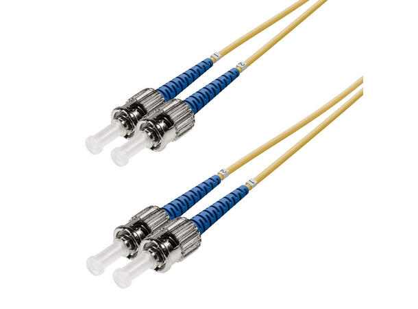 Snor SM DPX ST/UPC-ST/UPC xx m 9/OS2 G.657.A2 2x ø2mm Gul 