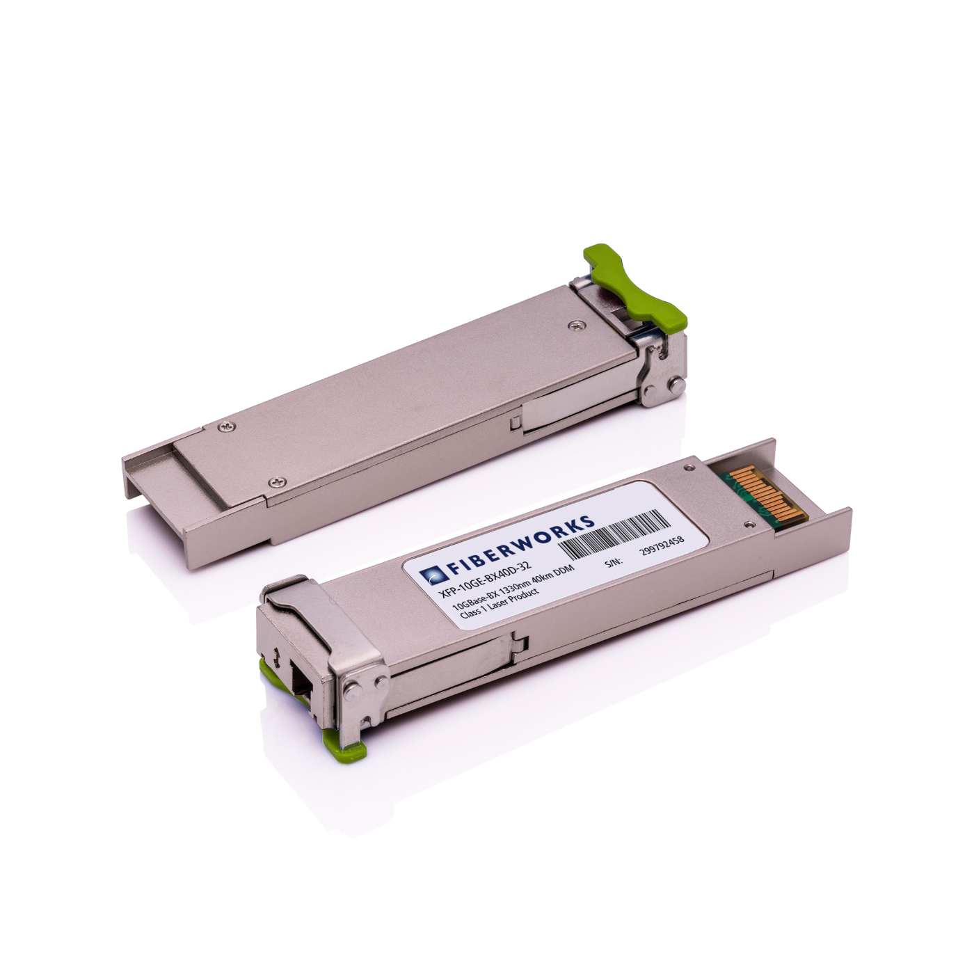 XFP-10GE-BX40D-32 Fiberworks AS  XFP BiDi, 10 GE, DDM, SM, 40km Tx/Rx=1330/1270nm, 14dB, LC