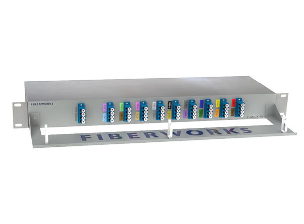 Fiberworks 18 ch. CWDM Mux+Demux C27-C61, Monitor ports, LC/UPC 