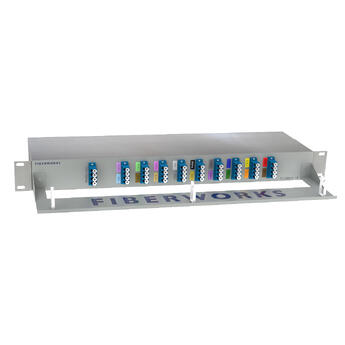 F-CMUX-18-2761-MLU Fiberworks AS  Fiberworks 18 ch. CWDM Mux+Demux C27-C61, Monitor ports, LC/UPC