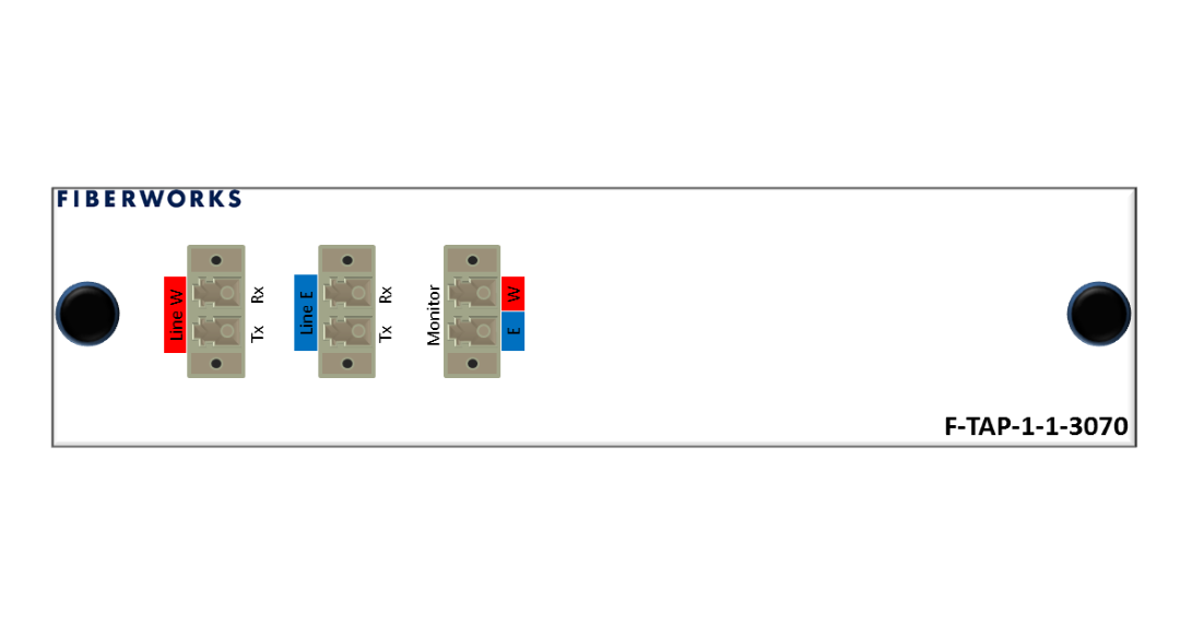 F-TAP-1-1-3070-M5-LP Fiberworks AS  Fiberworks Network Tap, 30% mon., 1 tap MM 50/125, IL 2.0dB, LC/PC connectors