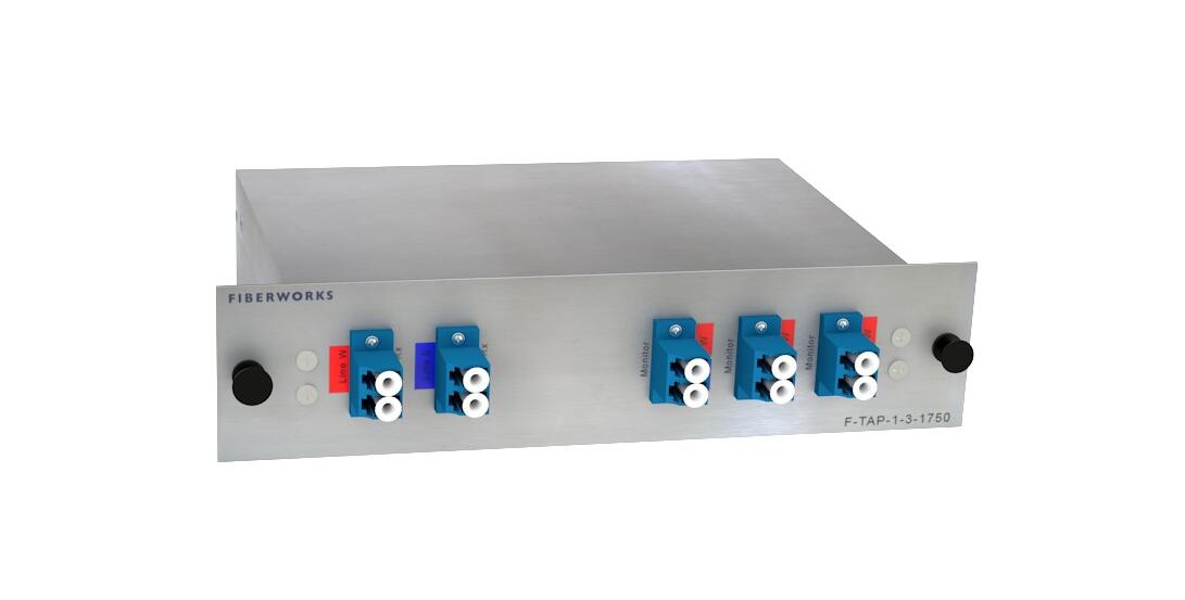 F-TAP-1-3-1750-S9-LU Fiberworks AS  Fiberworks Network Tap, 3 x 17%, 1 tap SM 9/125, IL 3.6 dB, LC/UPC connectors