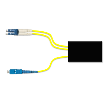 F-WMUX-LH-CP-IY-LS Fiberworks AS  Fiberworks indoor CWDM-PON splitter 3 mm yellow patchcords, LC/UPC - SC/UPC