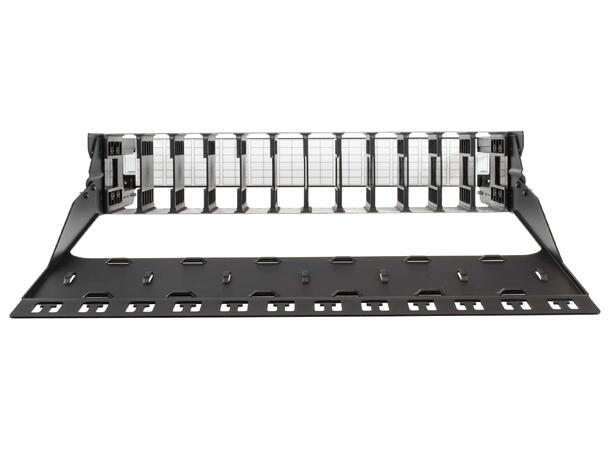 AFL 2U 19" U-Series Chassis for12 module With front door and rear management 