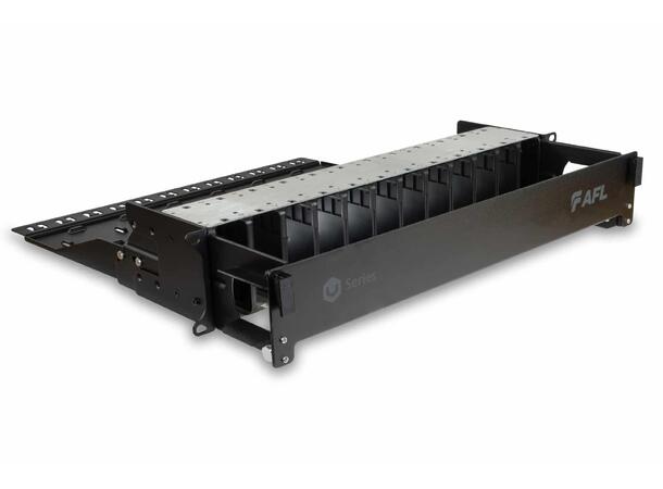 AFL 2U 19" U-Series Chassis for12 module With front door and rear management 