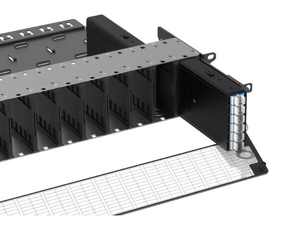 AFL U-Series 19" Chassis 2U, 12 modules with front door and rear management