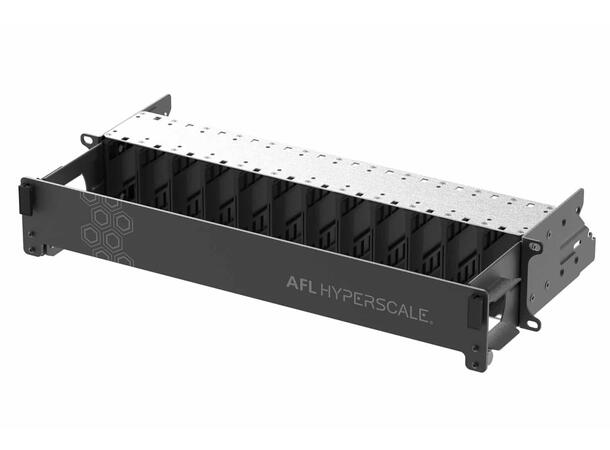 AFL U-Series 19" Chassis 2U, 12 modules with front door and rear management