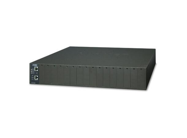 MC-1610MR 16-slot Managed Chassis, AC for FST/GST/XST series media converters