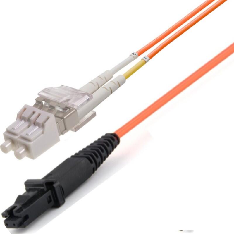 P-MM5-D2O-LCP-MTJ-xx Fiberworks AS  Snor MM DPX LC/PC-MTRJ(f)/PC xx m 50/OM2 2x ø2mm Oransje (MTRJ hunn)