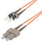 P-MM6-D3O-STP-SCP0.5 Fiberworks AS  Snor MM DPX SC/PC-ST/PC 0,5 m 62,5/OM1 2x ø2mm Oransje