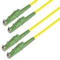Snor SM DPX E2000/APC-E2000/APC 3 m 9/OS2 G.657.A2 2x &#248;2mm Gul