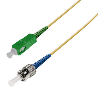 P-SM9-S3Y-SCA-STU-xx Fiberworks AS  Snor SM SPX SC/APC-ST/UPC xx m 9/OS2 G.657.A2 ø2mm Gul