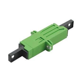 ADA-E2APCUGREEN-25 Fiberworks AS  Adapter SM E2000/APC-SPX Grønn Med flens, skrumontering, keramisk hylse