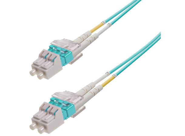 Snor MM DPX LC/PC-LC/PC 30 m 50/OM3 BIF 2x ø2mm Aqua 