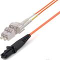 Snor MM DPX LC/PC-MTRJ(f)/PC 15 m 50/OM2 2x ø2mm Oransje (MTRJ hunn)
