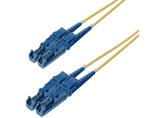 Snor SM DPX E2000/UPC-E2000/UPC xx m 9/OS2 G.657.A2 2x ø2mm Gul 