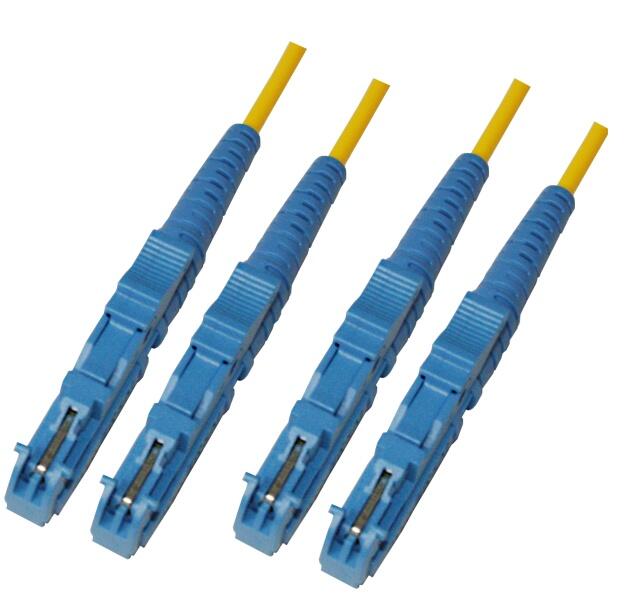 P-SM9-D2Y-E2U-E2U-xx Fiberworks AS  Snor SM DPX E2000/UPC-E2000/UPC xx m 9/OS2 G.657.A2 2x &#248;2mm Gul