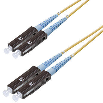 P-SM9-D2Y-MUU-MUU-xx Fiberworks AS  Snor SM DPX MU/UPC-MU/UPC xx m 9/OS2 G.657.A2 2x ø2mm Gul