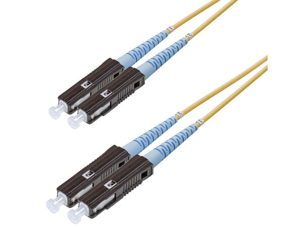 Snor SM DPX MU/UPC-MU/UPC xx m 9/OS2 G.657.A2 2x ø2mm Gul 