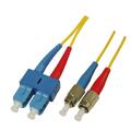 Snor SM DPX SC/UPC-FC/UPC 12 m 9/OS2 G.657.A2 2x &#248;2mm Gul