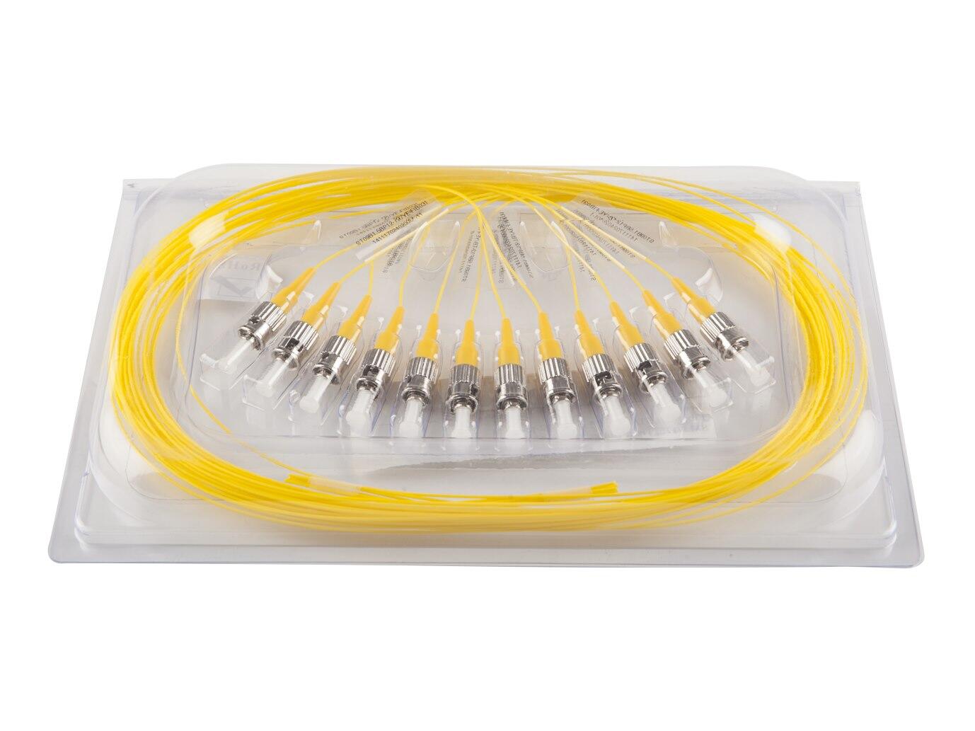 PT-SM9-T9Y-STU-15-BP Fiberworks AS  Fiberhale SM ST/UPC 12-pakning, 1,5 m 9/OS2 G.657.A2, 900&#181;m fast kledning, Gul