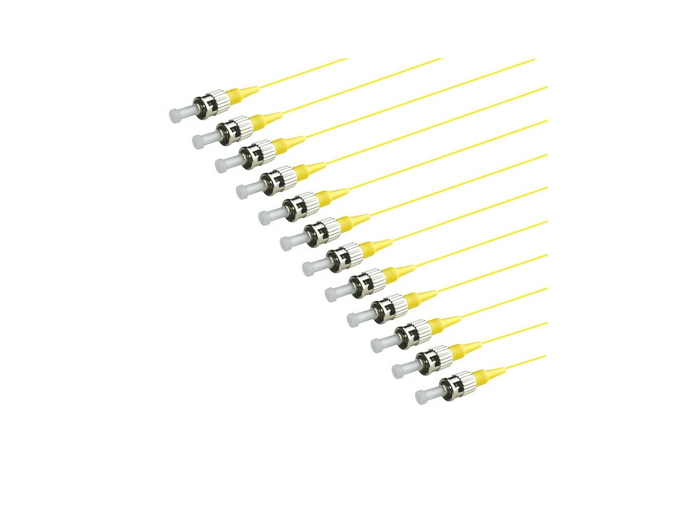 PT-SM9-T9Y-STU-15-BP Fiberworks AS  Fiberhale SM ST/UPC 12-pakning, 1,5 m 9/OS2 G.657.A2, 900&#181;m fast kledning, Gul